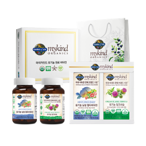 [간 건강 PLUS]마이카인드 유기농 남성 멀티비타민+밀크씨슬 선물세트